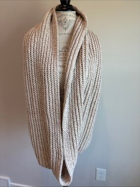 Garage Cream Chunky Knit Infinity Scarf